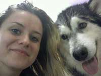 Felicia and Mojito the CH. Alaskan Malamute